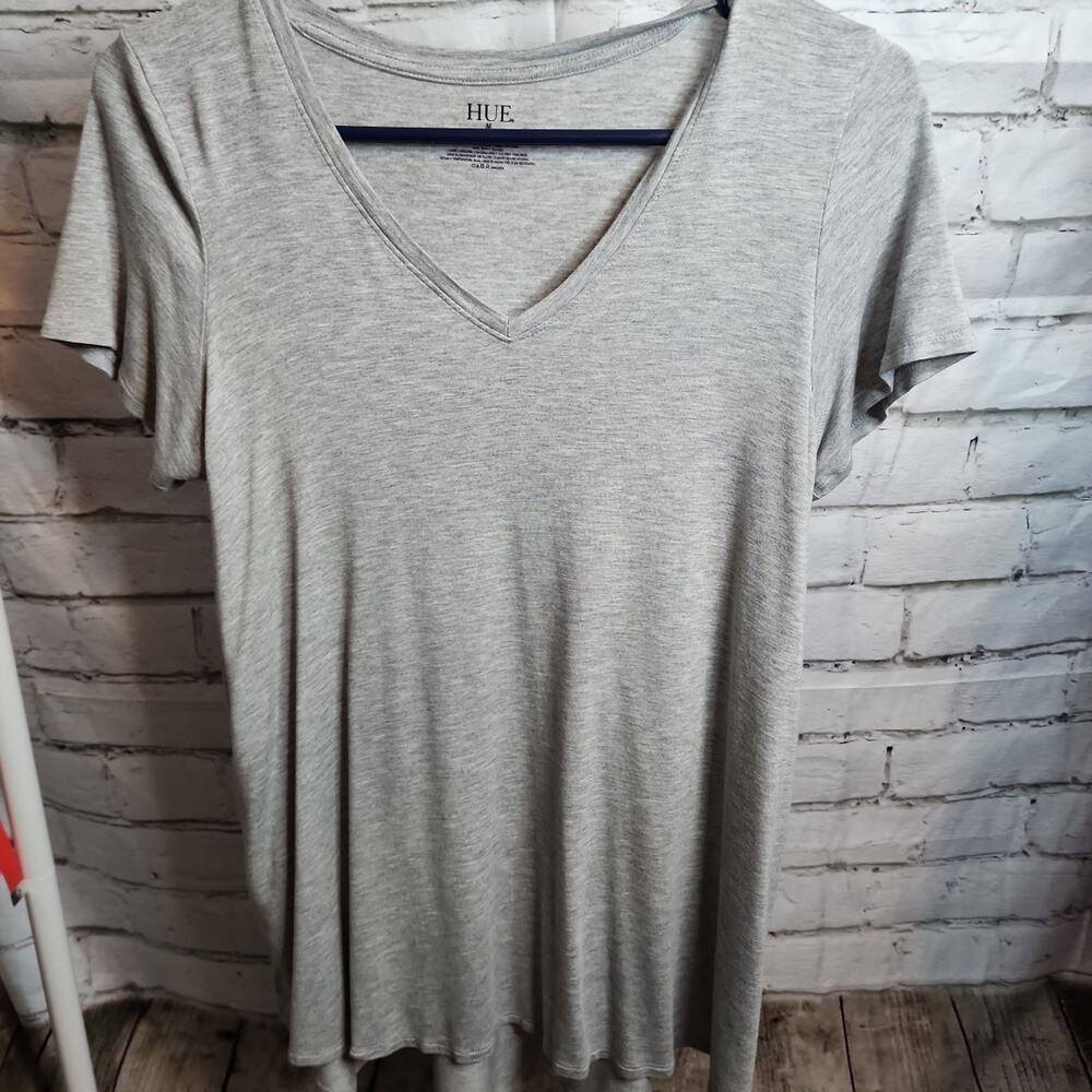 HUE Women's V-neck Flowing Tshirt